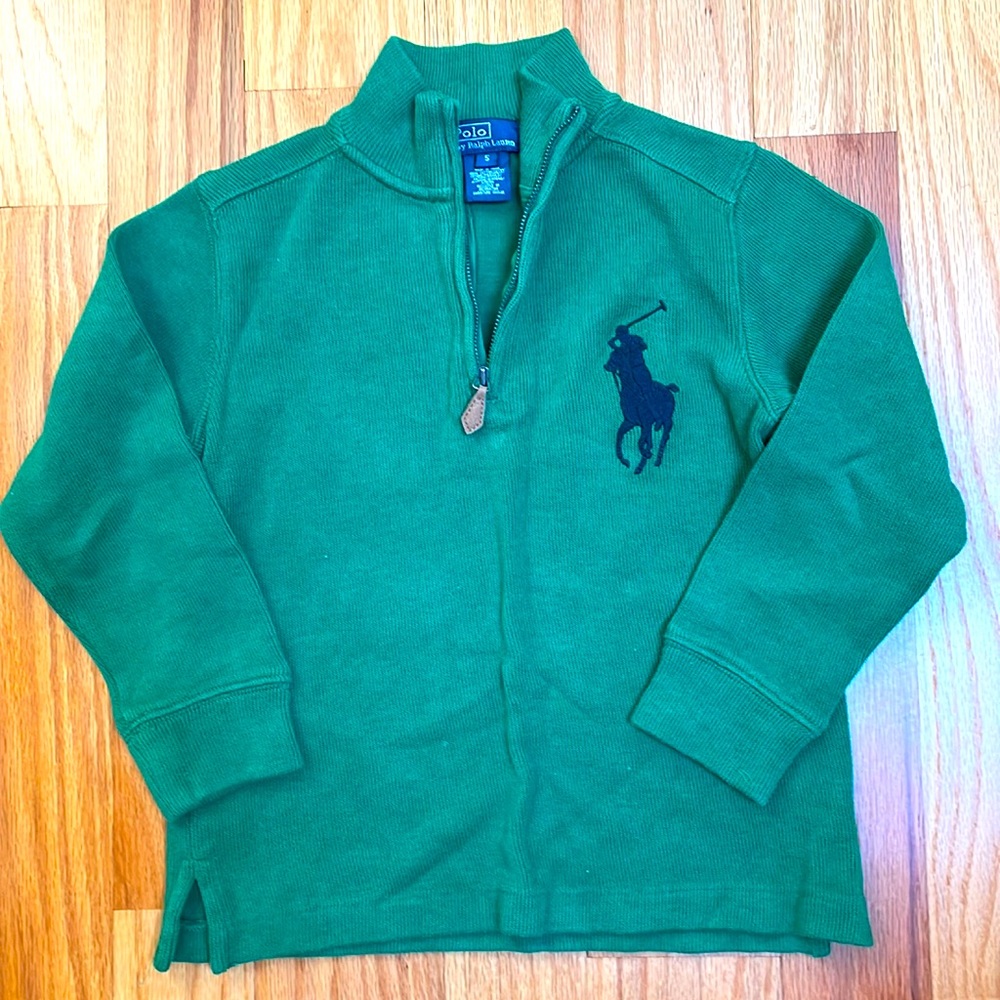 POLO RALPH LAUREN green pullover size 5 boys